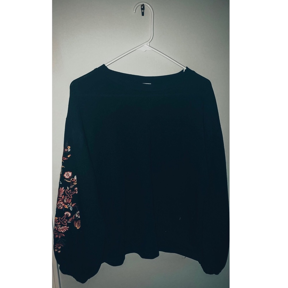 Sophie Rue black embroidered top